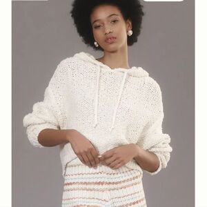 NWT Anthropologie Pilcro Sailcloth Hooded sweater Medium